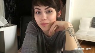 Unshaved شوقین مشکل Cums اکیلے